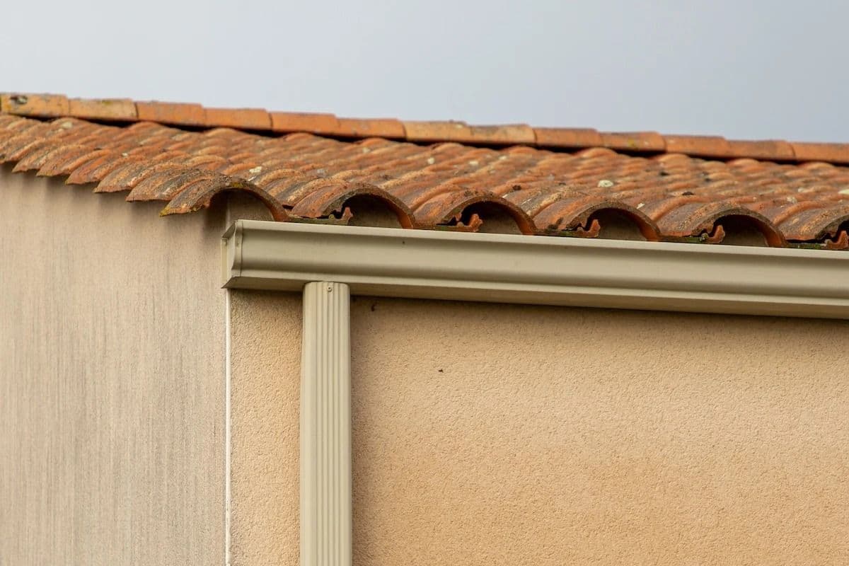 shingles gutter