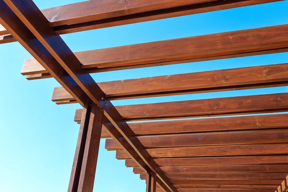 wooden pergola
