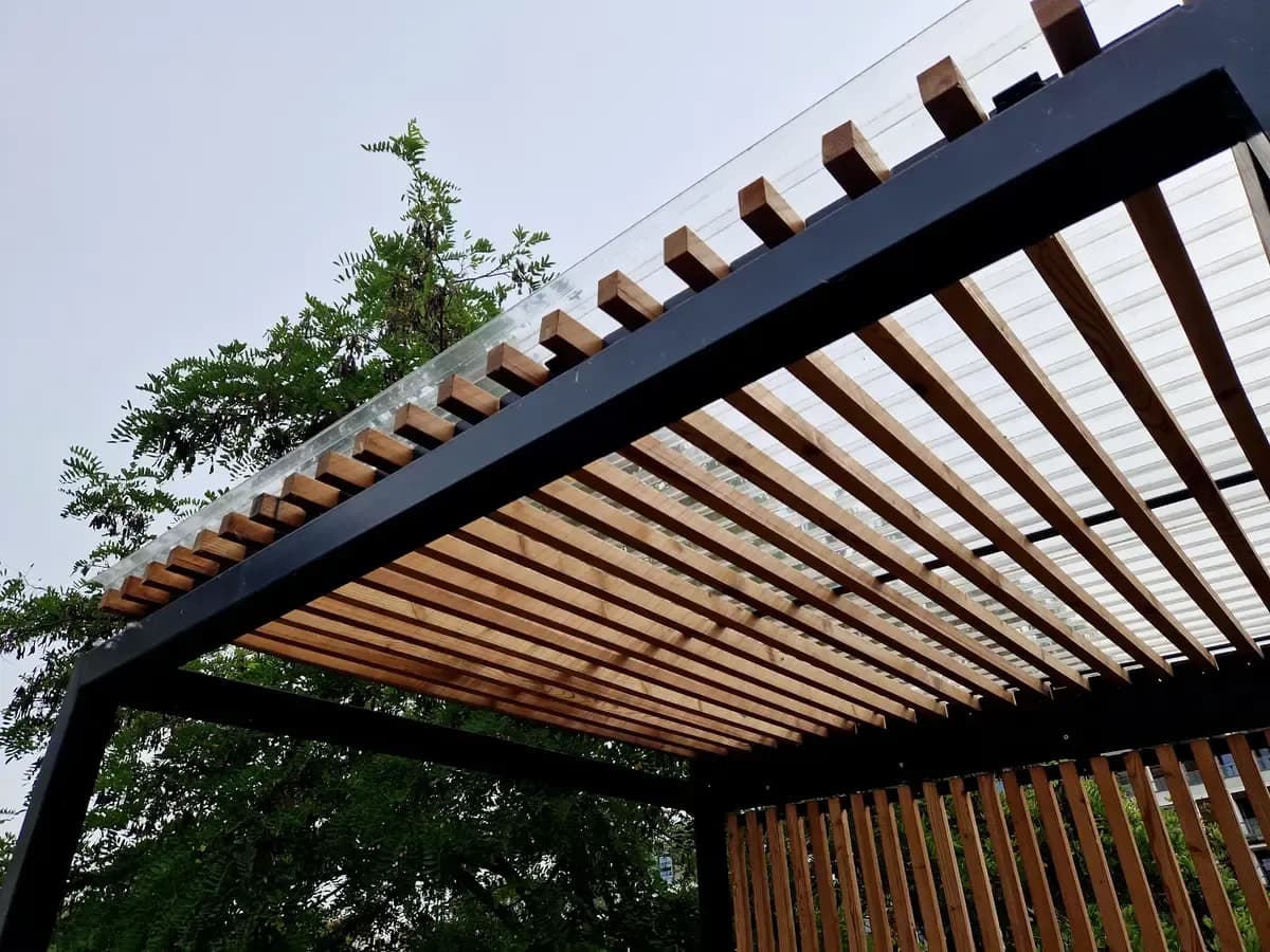 wooden pergola