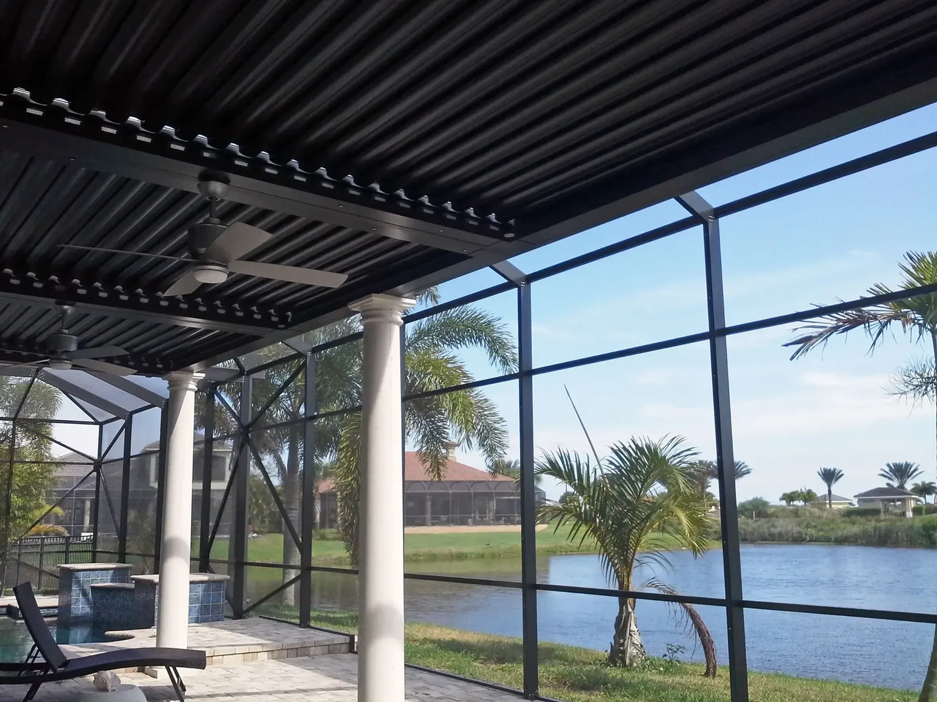 screen in with pond