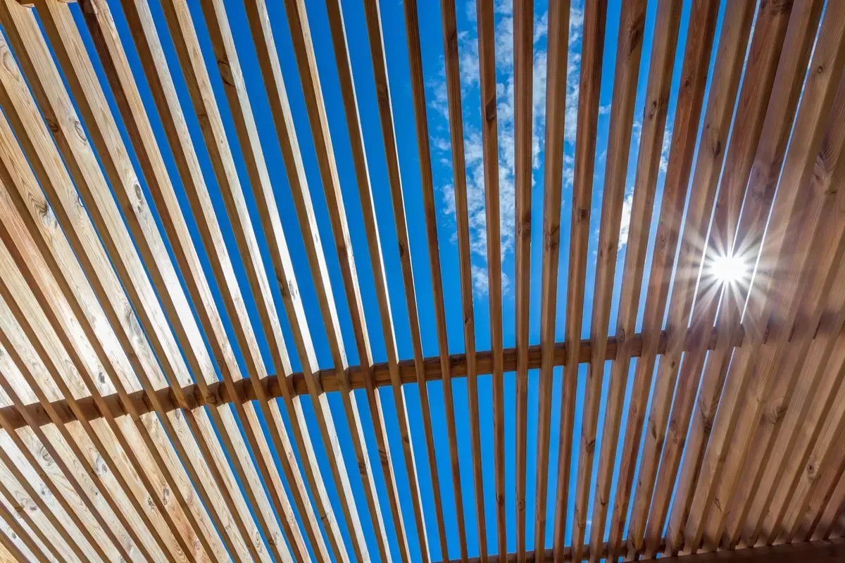 wooden pergola