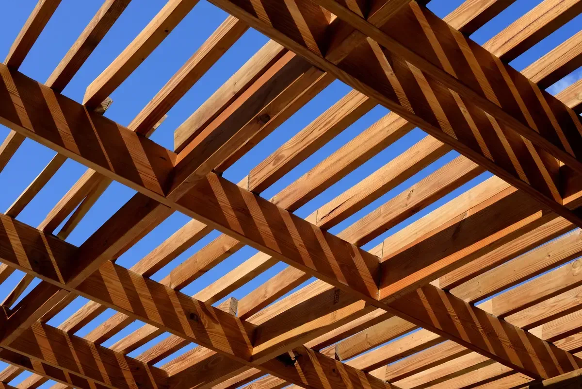 wooden pergola