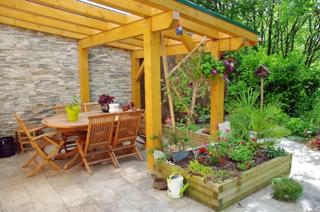 pergola wooden
