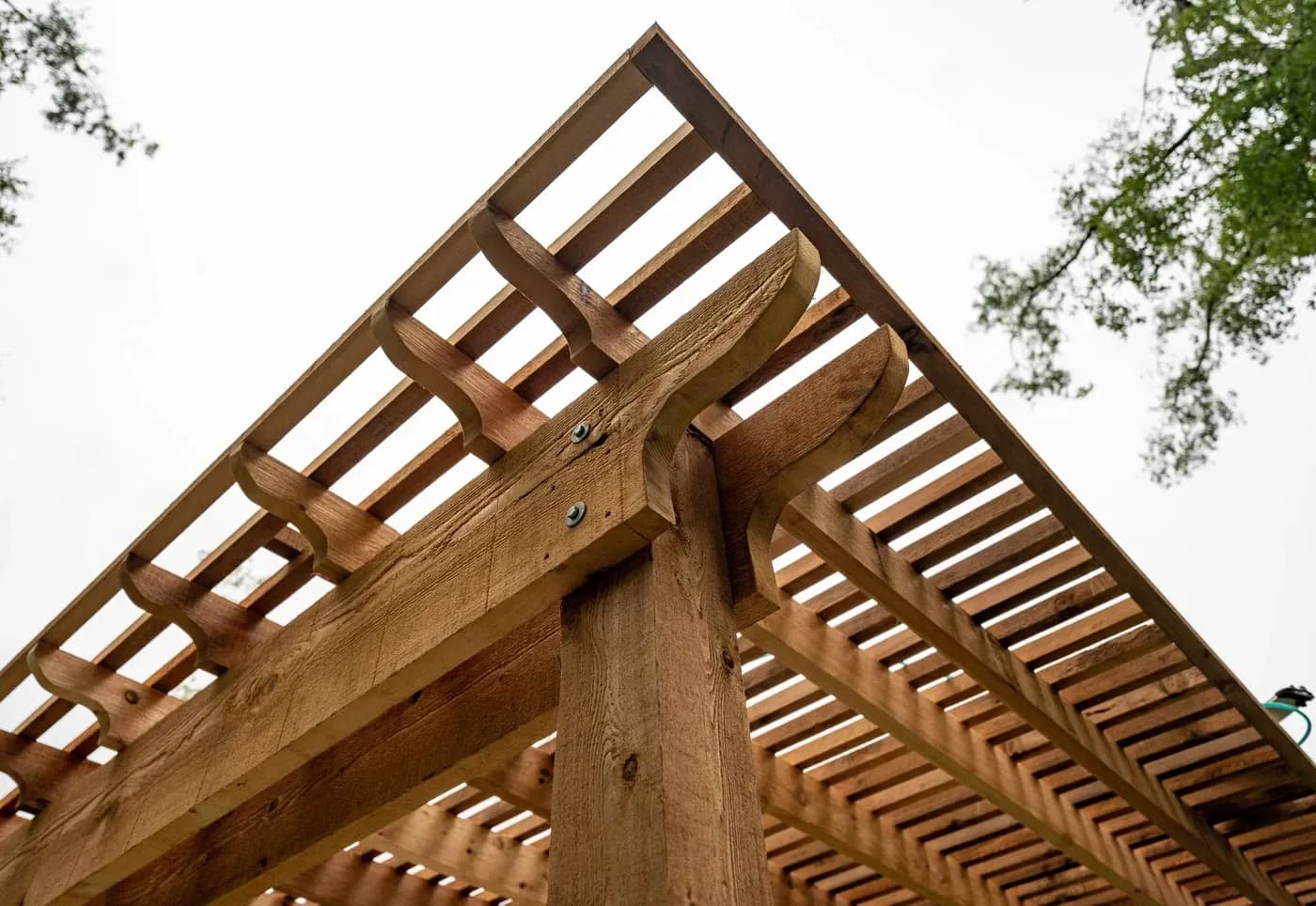 wooden pergola
