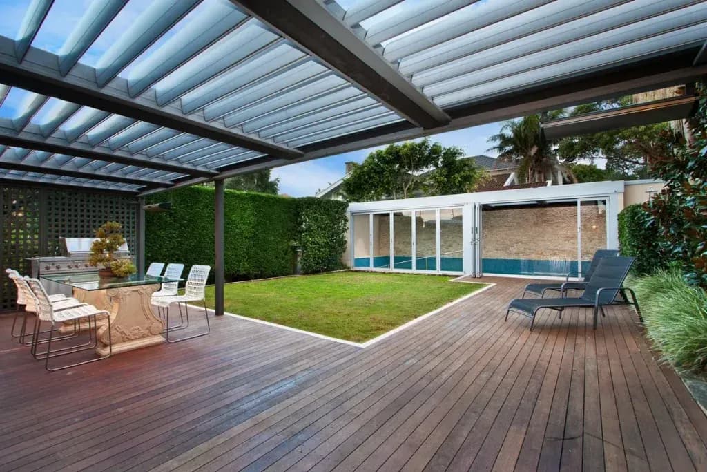 wooden patio