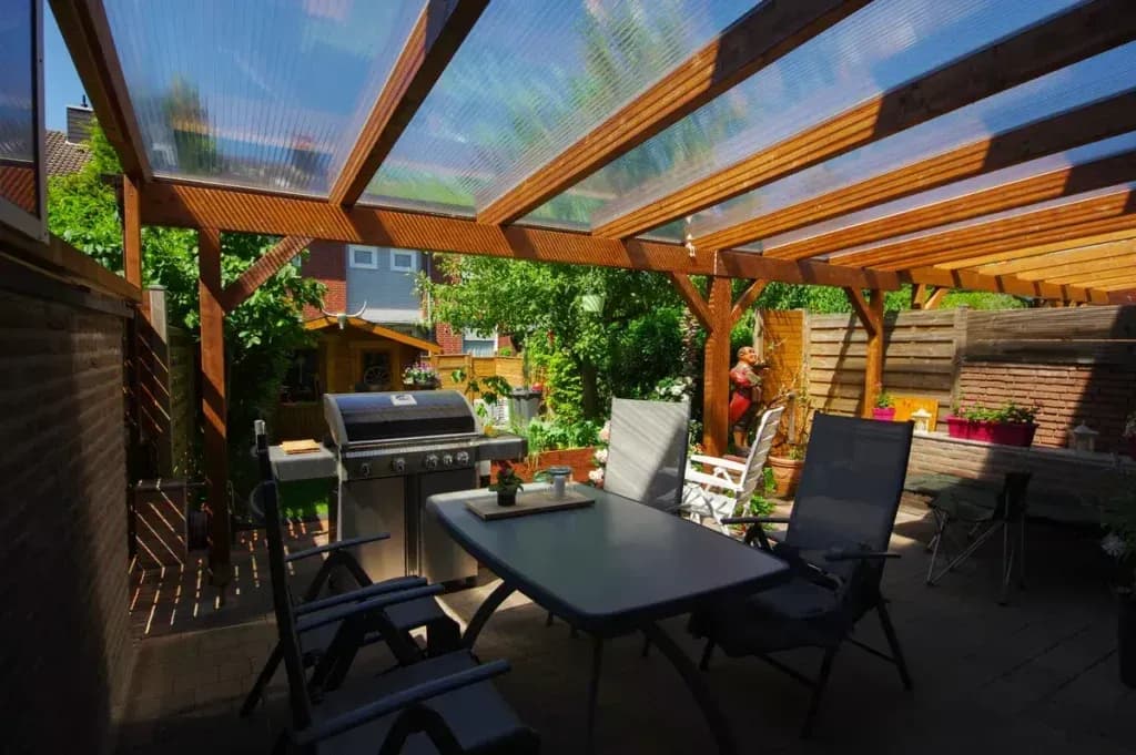 wooden pergola